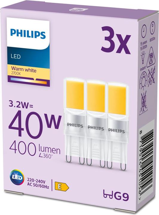 Produktbild Philips LED Lampe (G9, 3.20 W, 400 lm, 3 x, E)