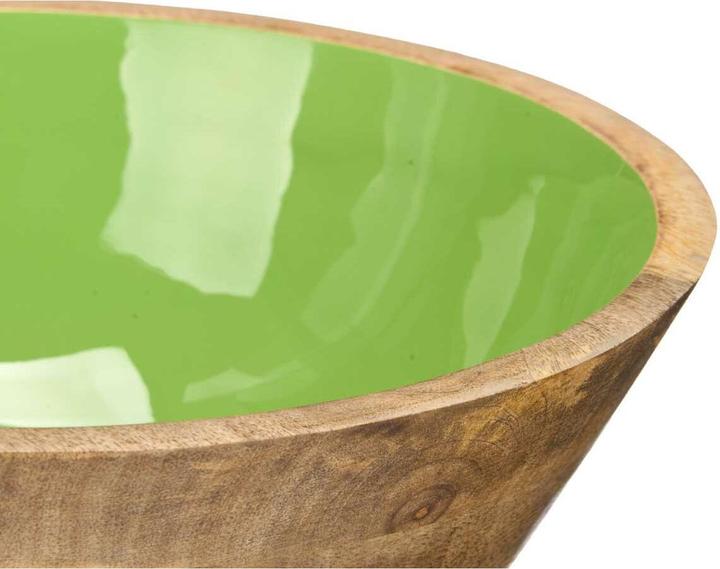 Produktbild Gift Schüssel MALI-701 G grün Lack Mango-Holz 24,3 x 10,5 x 24,3 cm (6 Stück) (6 x)