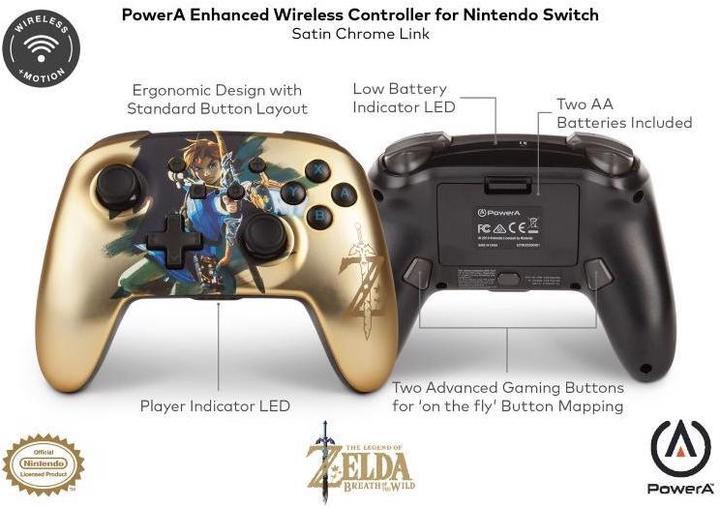 Actual product image PowerA Enhanced Wireless Switch Controller - Waluigi (purple) (Switch)