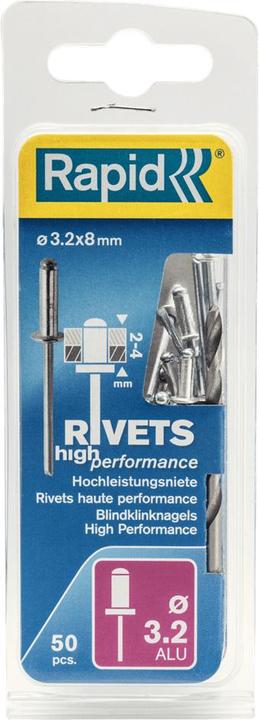 Actual product image Rapid Universal blind rivet Ø 3.2 x 8 mm