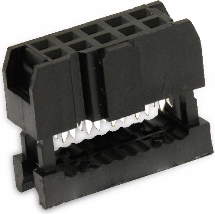 Actual product image CONNECT post socket for ribbon cable, RM 2.54, 10-pin
