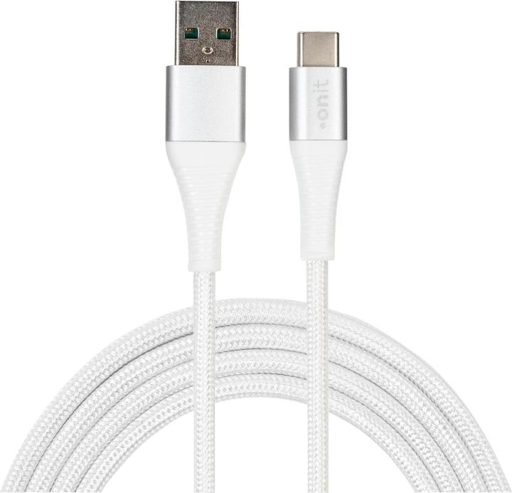 Onit USB 2.0-Kabel USB A - USB C 2 m, Weiss (2 m, USB 2.0)