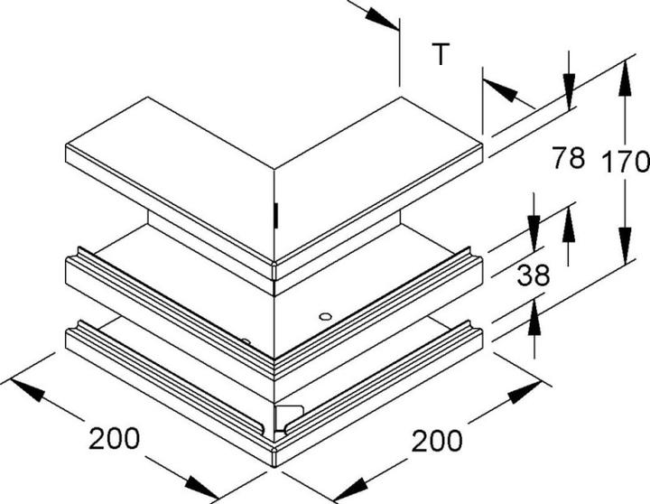 Actual product image Niedax DKA 170-78T80 C (8 cm)