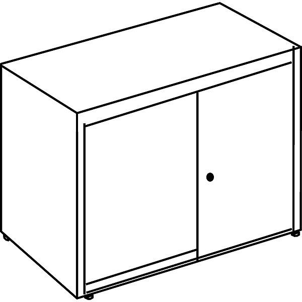 Image du produit Mauser Armoire à portes coulissantes (80 x 43,5 x 83 cm)