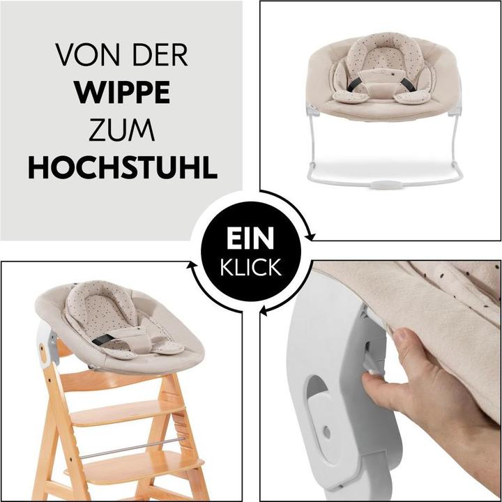 Produktbild Hauck Alpha Plus Natur 4-tlg. Newborn Set Disney (Hochstuhl)