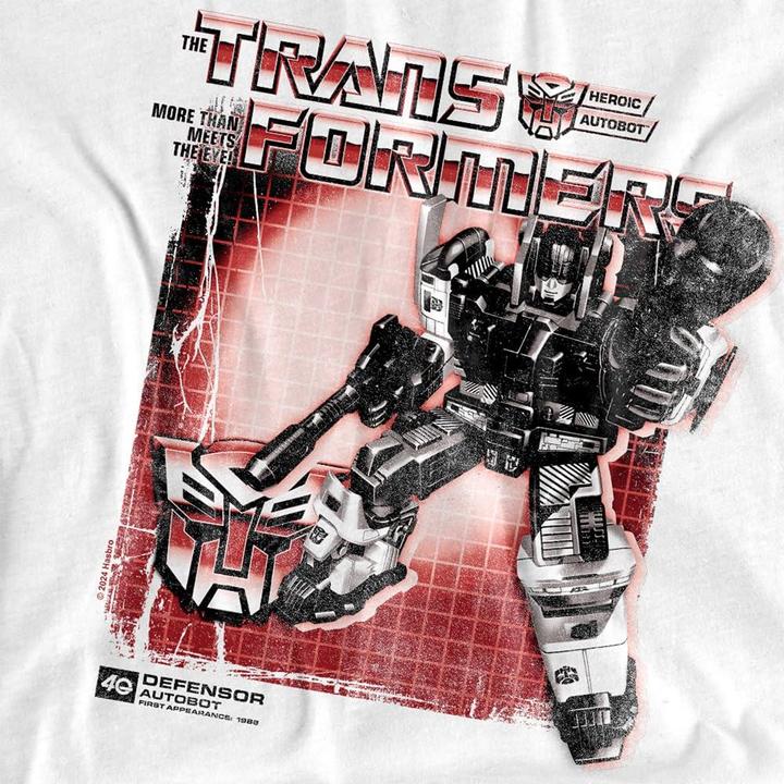 Actual product image Transformers Mens Defensor Box 40th T-Shirt (L)