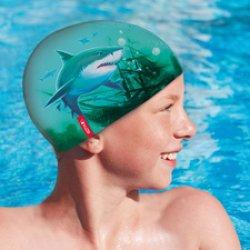 Immagine prodotto Roth Cuffia da nuoto per bambini squalo 210 x 190 mm, 82 % poliestere, 18 % elastan, con spazio per