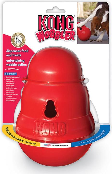 Actual product image KONG Wobbler snack ball for dogs (Dog food toy)