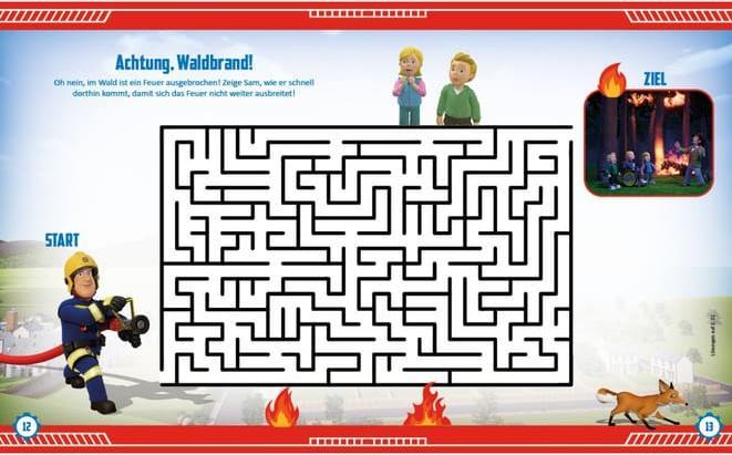 Actual product image Panini Fireman Sam: 500 stickers - stickers - puzzles - colouring in