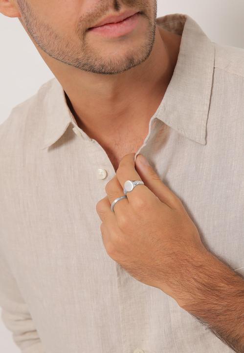 Produktbild Kuzzoi Bandring, Ring Set, Siegelring (58, 925 Silber)