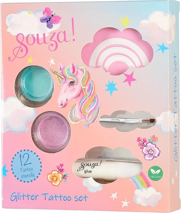 Immagine prodotto Souza Set di tatuaggi glitterati con unicorno (MQ4)
