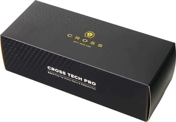 Produktbild Cross PDA Stift Tech Pro Schwarz strukturiert mit Gravurfeld in Geschenkbox