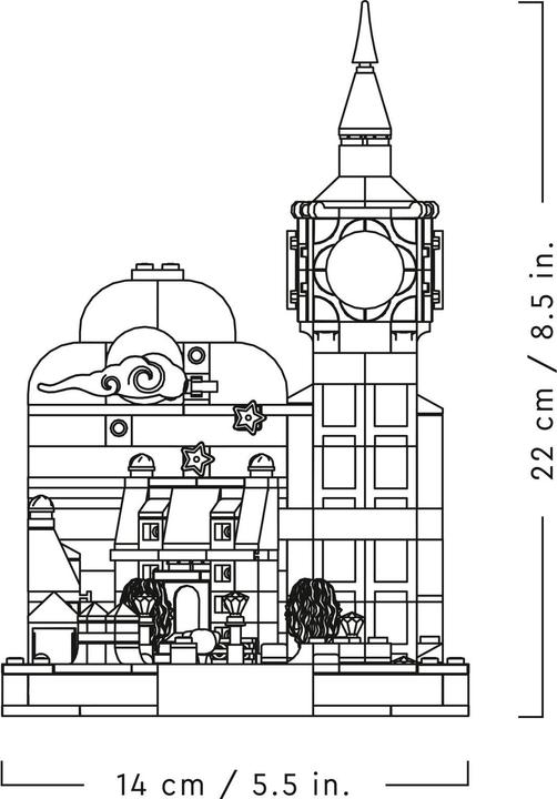 Actual product image LEGO Disney Peter Pan's & Wendy's Flight Over London (43232, LEGO Disney)