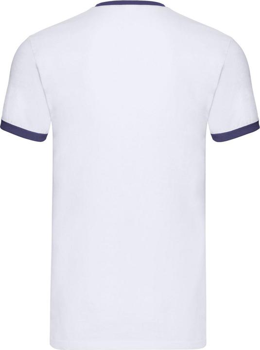 Actual product image Fruit of the Loom Unisex Adult Ringer T-Shirt (M)