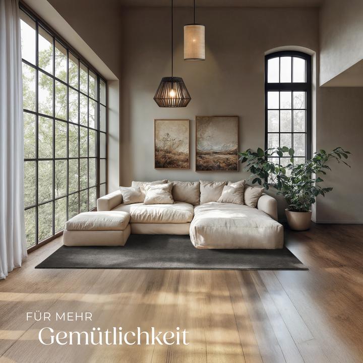 Immagine prodotto tectake Tappeto a pelo corto Soft Zone (140 x 200 cm)