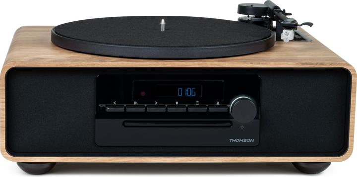 Productafbeelding Bigben MIC300TT bw/hout Microsysteem 60W,schijf 33/45 toeren,FM,BT,CD,USB (Bluetooth, 1x 60 W)