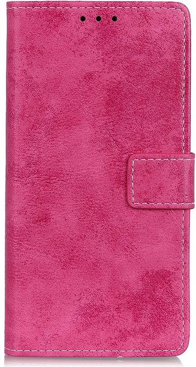 Image du produit Cover-Discount iPhone 12 / 12 Pro - Étui vintage en daim rose (Apple iPhone 12, Apple iPhone 12 Pro)