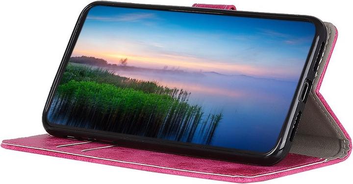 Image du produit Cover-Discount iPhone 12 / 12 Pro - Étui vintage en daim rose (Apple iPhone 12, Apple iPhone 12 Pro)