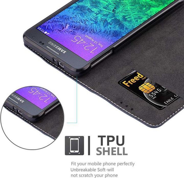 Productafbeelding Cadorabo Boek X Portemonnee Hoesje (Samsung Galaxy Alpha)