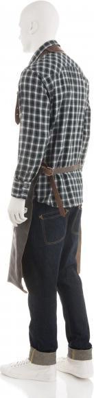 Actual product image Feuermeister Barbecue apron antique leather, anthracite, size 2 (L)