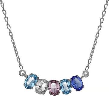 Produktbild Victoria Cruz Charming silver necklace with Harmony crystals A4692-08HG