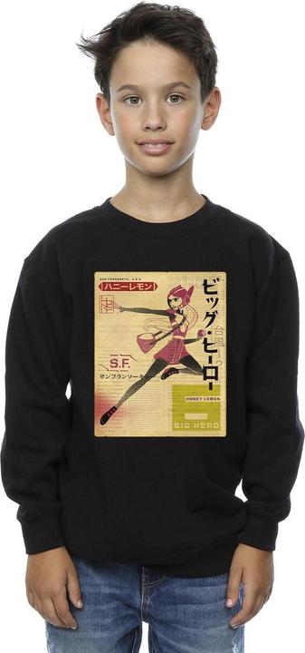 Immagine prodotto Disney Big Hero 6 Baymax Honey Lemon Newspaper Felpa Ragazzi (140, 146)