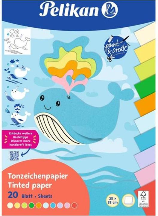Immagine prodotto Pelikan Tampone di carta argilla TZPB, 20 fogli, 23x33cm, Estate (120 g/m², 1 x)