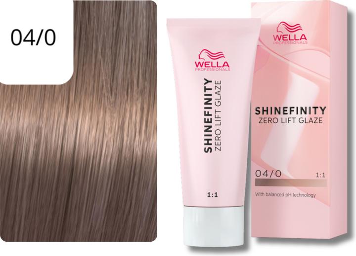 Produktbild Wella Shine Finity 04/0 Mittelbraun natur 60 ml (04, 0 - Natural Espresso)