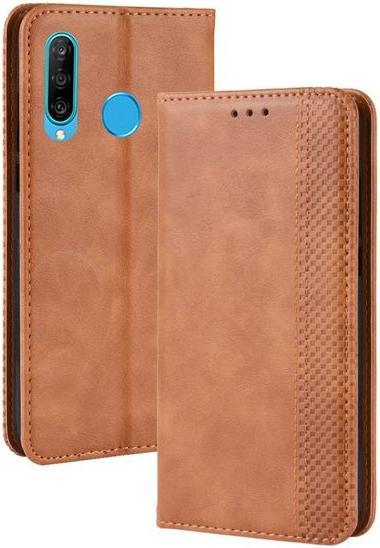 Produktbild MU Style Vintage Style Leder Bookcover Hülle (Honor 20 Lite)