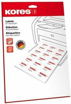 Immagine prodotto Kores Etichette in foil, 105 x 74 mm, trasparenti resistenti ai raggi UV, alle intemperie, all'abrasione