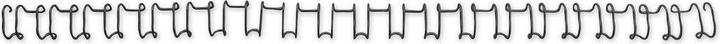 Actual product image GBC Binding wire, 8 mm, 21 rings, black