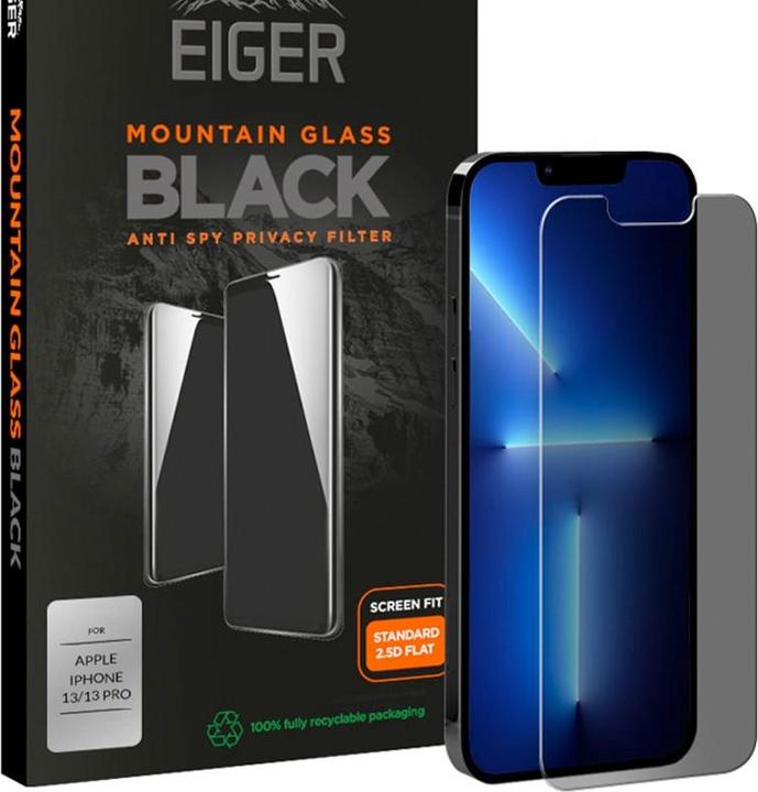 Image du produit Eiger Mountain Glass Black (1 pièce(s), Apple iPhone 14, Apple iPhone 13, Apple iPhone 13 Pro)