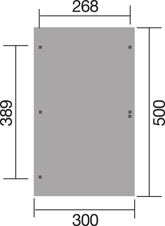 Actual product image Weka Holzbau Single carport 606 A Gr.1 with round arch