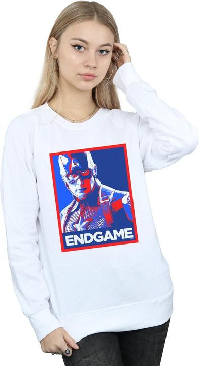 Immagine prodotto Felpa Donna/Ladies Avengers Endgame Captain America Poster (XL)
