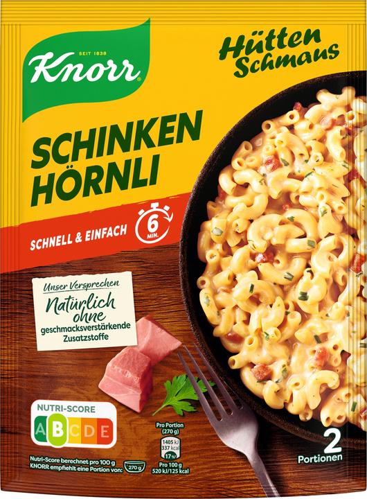 Produktbild Knorr Hüttenschmaus Schinken Hörnli (155 g)