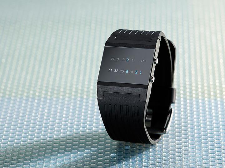 Produktbild St. Leonhard Binär-Armbanduhr "Future Line" für Herren (Digitaluhr)