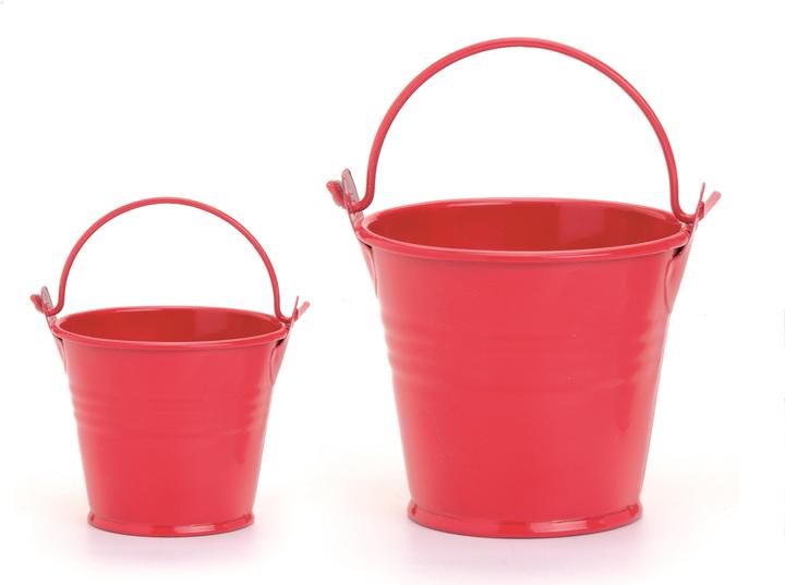 Produktbild Glorex Eimer aus Metall 6x6cm rot