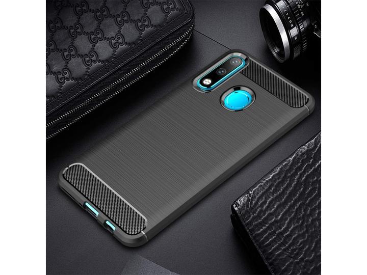 Produktbild Screenguard Huawei P30 Lite Hülle Carbon Brushed Soft TPU (Huawei P30 Lite)
