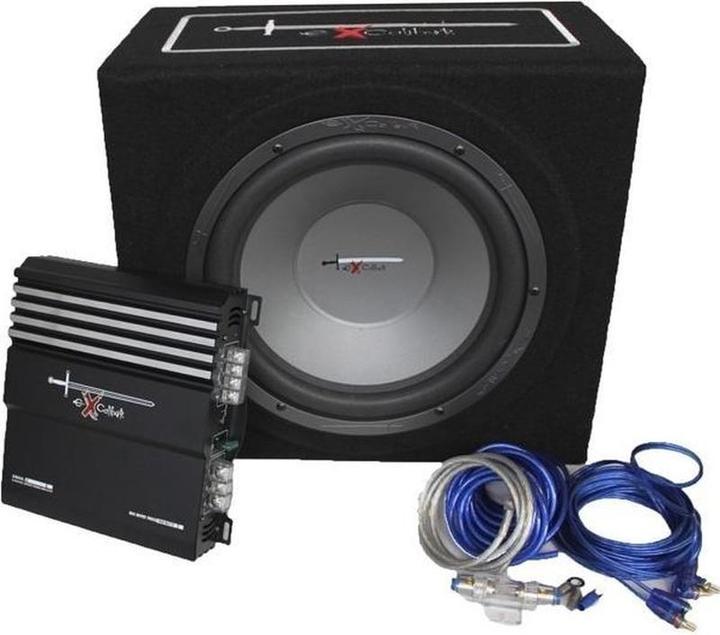 Actual product image Excalibur X3 Baspack 12inch 'subwoofer with amplifier and cable set