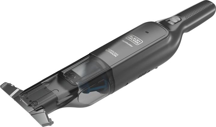 Actual product image Black & Decker 12 V / 2.0 Ah Dustbuster SLIM 24Wh, with integrated wide suction nozzle, charging cable, upholstery