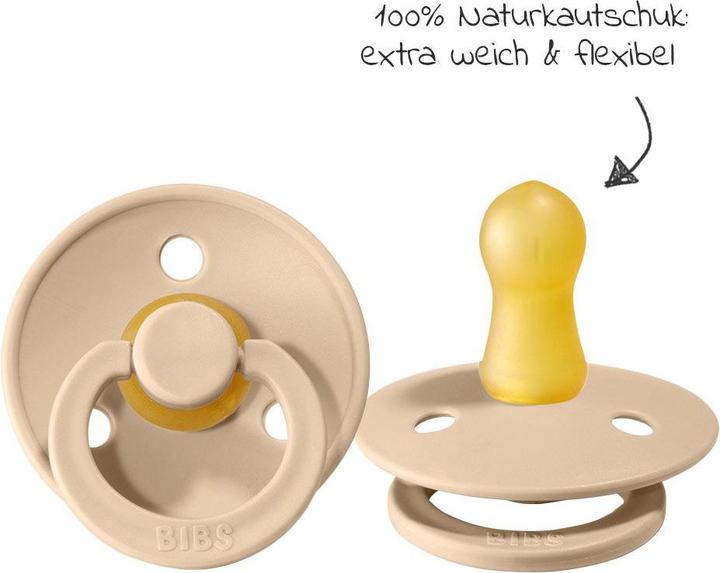 Actual product image Bibs 2-PACK S BLUSH & VANILLA Smoczek Uspokajający kauczuk Hevea (2 x, up to 6 M.)