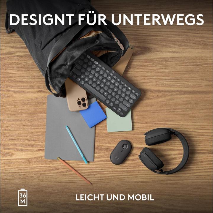 Image du produit Logitech Pebble Keys 2 K380S (CH, Sans fil)