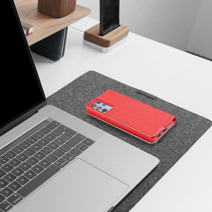 Image du produit OEM Etui LUNA Book Gold pour SAMSUNG A23 5G rouge (Samsung Galaxy M23 5G)