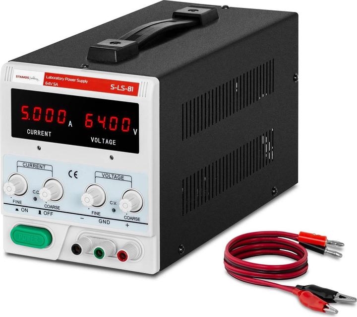 Produktbild Stamos Labornetzgerät regelbar Labornetzteil Netzgerät Netzteil Trafo 64 V 5 A DC