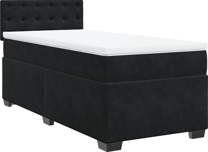 Immagine prodotto VidaXL Bo x letto a molle con materasso 90 x 190 cm in velluto (90 x 190 cm, 90 x 190 cm)