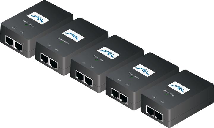 Actual product image Ubiquiti Passive PoE GE Injector: 24V, 24W (Passive 24V PoE-in, 24 W)