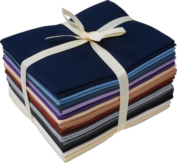 Actual product image Stafil XXL fabric package Patchy Uni "lavender-brown-natural-white", 17 cuttings à 45 x 55 cm