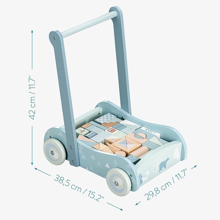 Image du produit Navaris Chariot d'apprentissage en bois