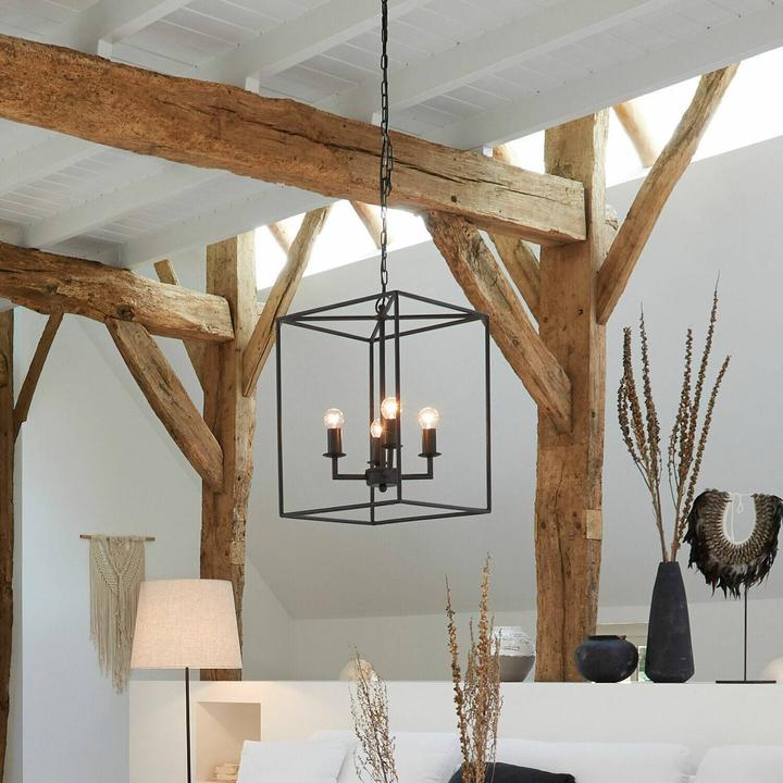 Image du produit Loberon Lampe à suspendre Elian noir antique (E14)