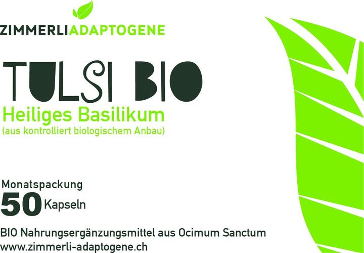 Produktbild Zimmerli Adaptogene Tulsi Kapseln (BIO) 50 Kapseln (1 Stück, Kapseln, 25 g)
